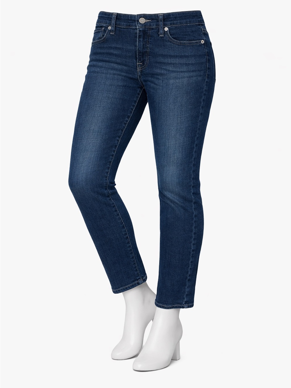 Lucky Brand Dark Blue Ankle Straight Jeans